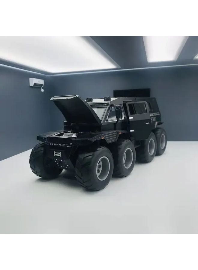 DC24211 Black 1 24 Scale Alloy Car Model Collectible Metal Decoration for Home Office Desk - Image 3